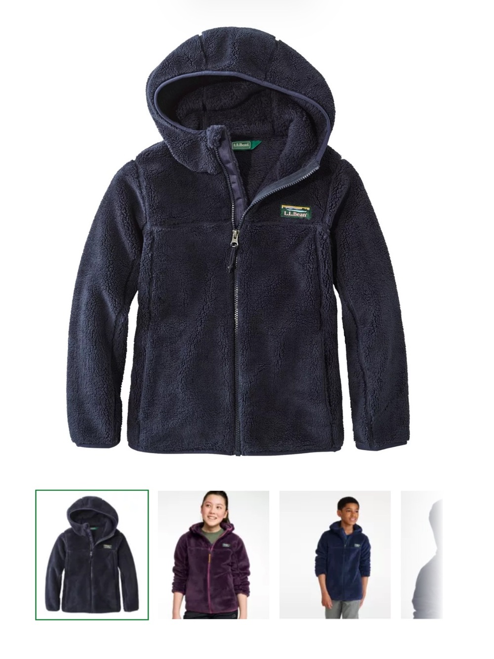 L.L. Bean Kids Hi-Pile Fleece